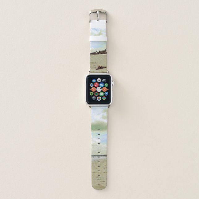 Sandals on Tropical Beach Apple Watch Band (Front)