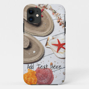 Sandals, Seashells and Starfish at the Beach iPhone 11 Case