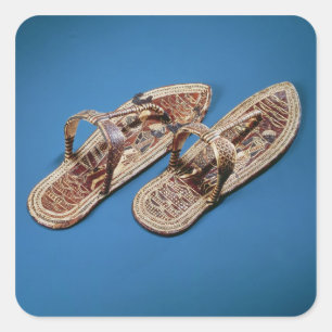 Sandals, Tomb of Tutankhamun, New Kingdom Square Sticker