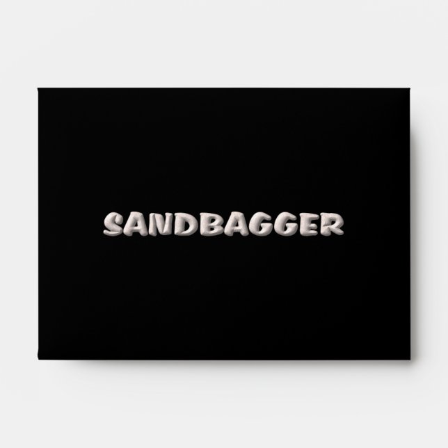 Sandbagger black small envelope center (Front)