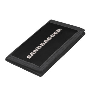 Sandbagger black wallet black trim