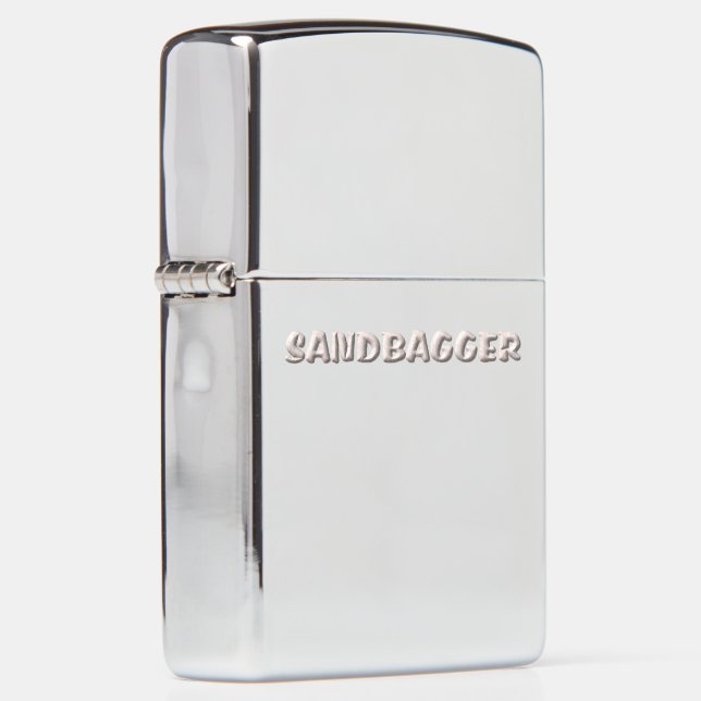 Sandbagger chrome Zippo lighter (Right)