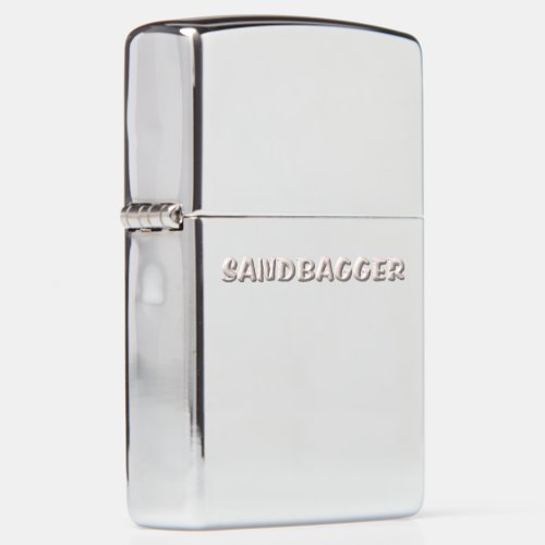 Sandbagger chrome Zippo lighter