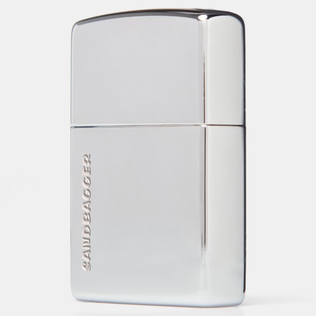 Sandbagger chrome Zippo lighter (Left)