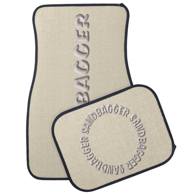 Sandbagger cream car mats front and rear (Set)