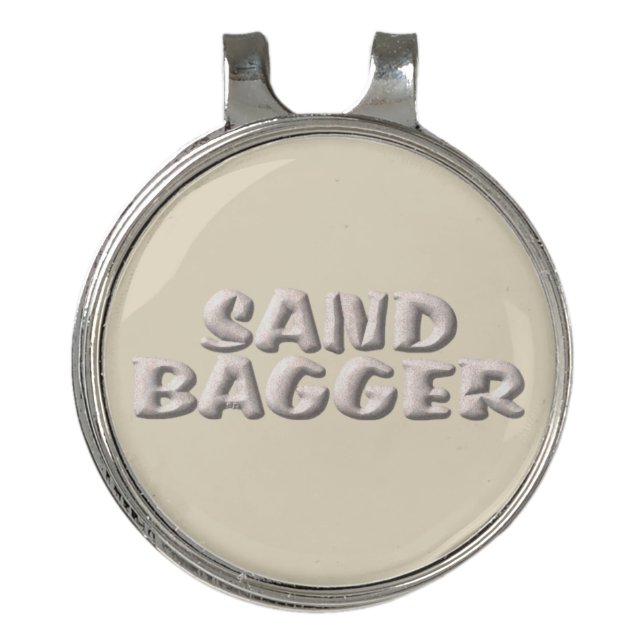 Sandbagger cream hat clip (Front)