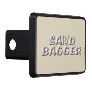 Sandbagger cream hitch cover receiver
