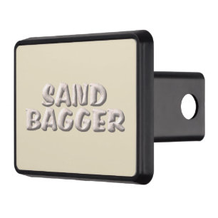 Sandbagger cream hitch cover receiver