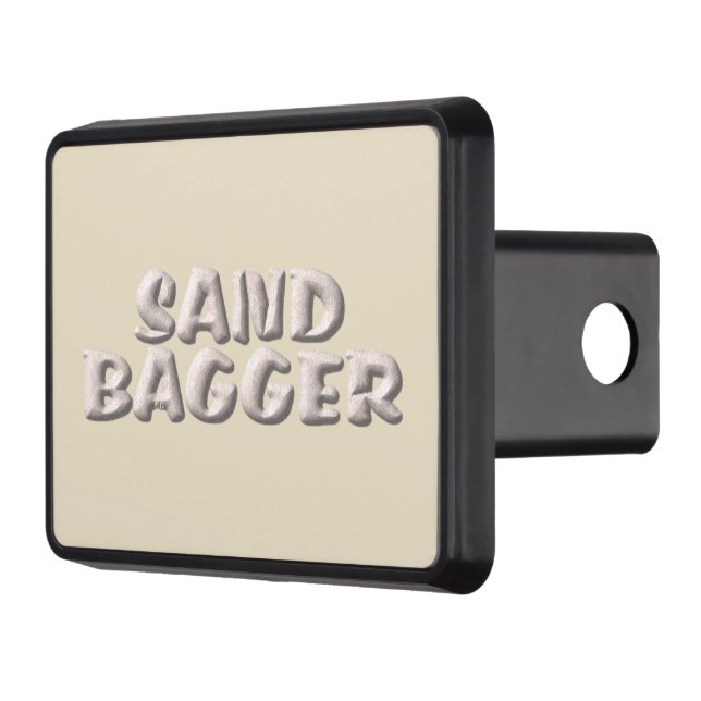 Sandbagger cream hitch cover receiver (Left)