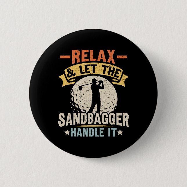 Sandbagger Golf Sandbagger  Button (Front)