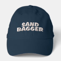Sandbagger navy performance golf cap