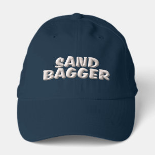 Sandbagger navy performance golf cap