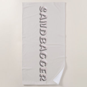 Sandbagger white sands beach towel