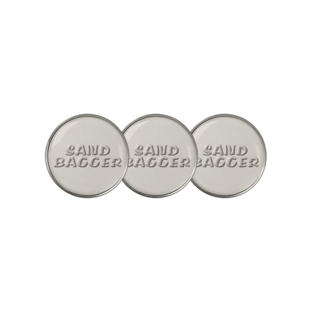 Sandbagger white sands golf ball markers (3 Up)