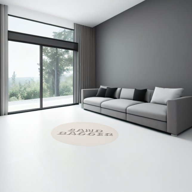 Sandbagger white sands indoor round rug (Insitu (Indoor 3))