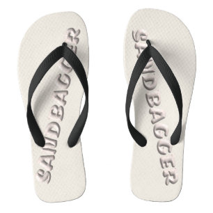 Sandbagger white sands wide flip flops