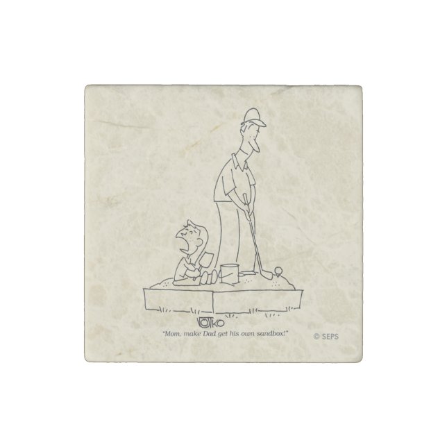 Sandbox Stone Magnet (Front)