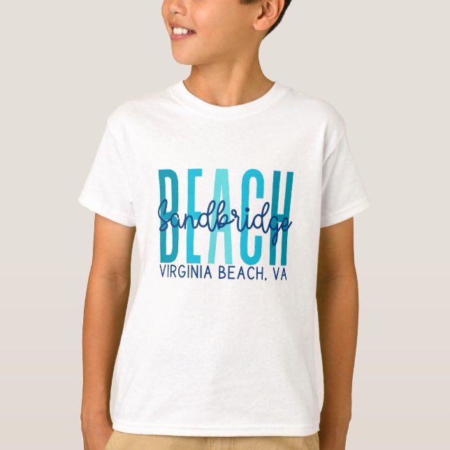 Sandbridge Beach Virginia Beach VA (Ocean) T-Shirt (Front)