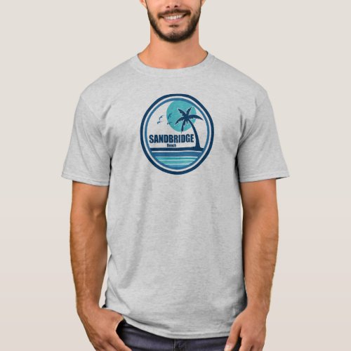 Sandbridge Beach Virginia Palm Tree Birds T_Shirt