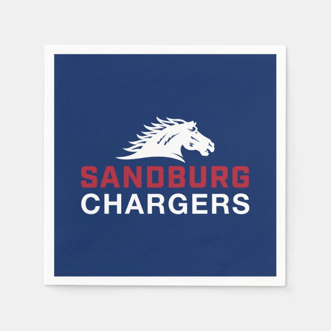 Sandburg Chargers Napkins (Front)