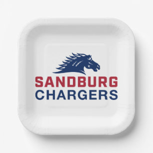 Sandburg Chargers Paper Plates