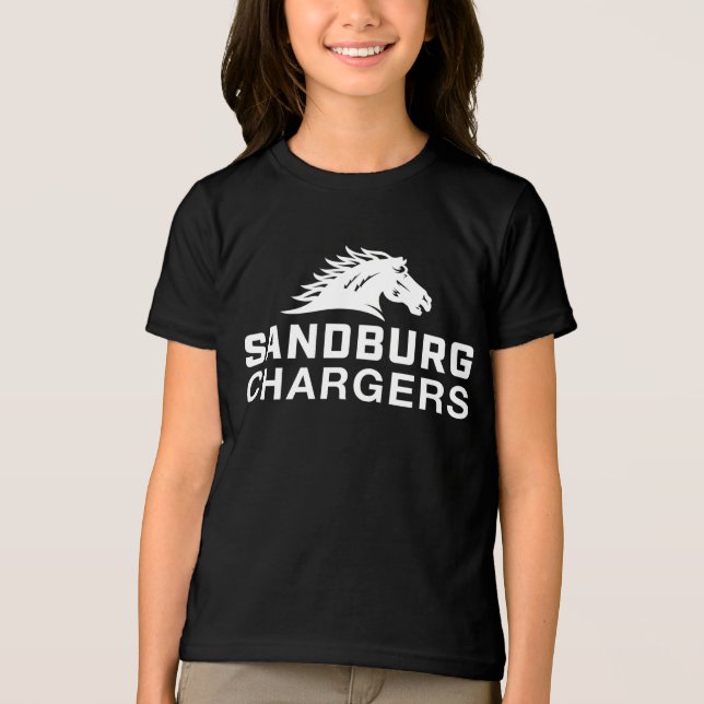 Sandburg Chargers Tri-Blend Shirt (Front)