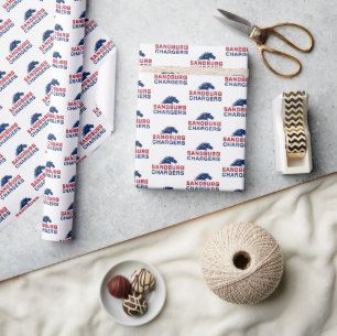 Sandburg Chargers Wrapping Paper