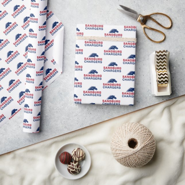 Sandburg Chargers Wrapping Paper (Crafts)