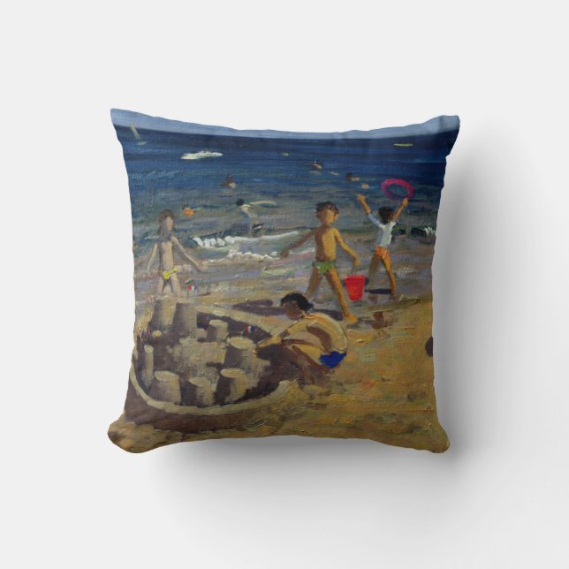 Sandcastle France 1999 Throw Pillow (Front)