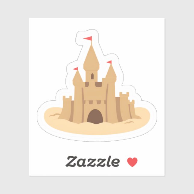 Sandcastle | Hand-drawn Summer Beach Cute Sticker (Sheet)