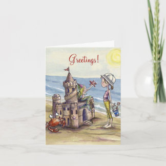 Sandcastle Magic notecard