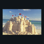 Sandcastle On Beach Canvas Print<br><div class="desc">Sandcastle on beach</div>