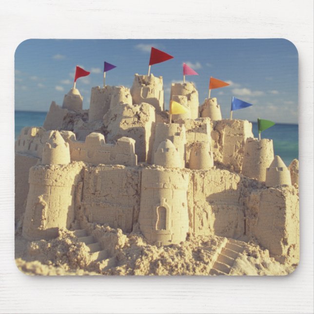Sandcastle On Beach Mouse Pad (Front)