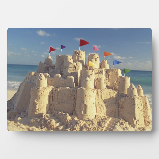 Sandcastle On Beach Plaque (Front)