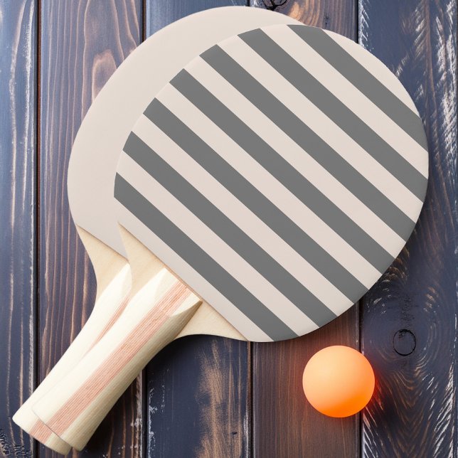 Sandcastle Pink Polo Stripes and Solid Ping Pong Paddle (Creator Uploaded)