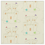 Sandcastle Sand Castle Beach Summer Sea Shore Fabric