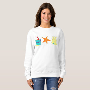 Sandcastle Sand Castle Starfish Pail Beach Ocean Sweatshirt