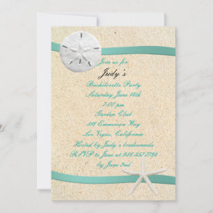 SandDollar Beach Wedding Bachelorette Party Invite