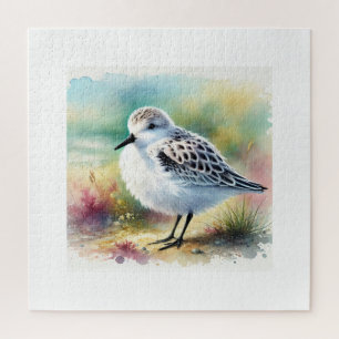 Sanderling Bird 200924AREF115 - Watercolor Jigsaw Puzzle