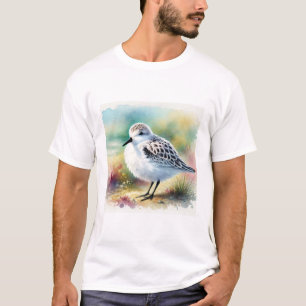 Sanderling Bird 200924AREF115 - Watercolor T-Shirt