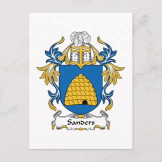 Sanders Family Crest Postcard