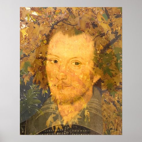 Sanders portrait of William Shakespeare Poster