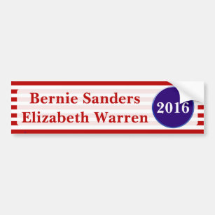 Sanders & Warren 2016 Bumper Sticker