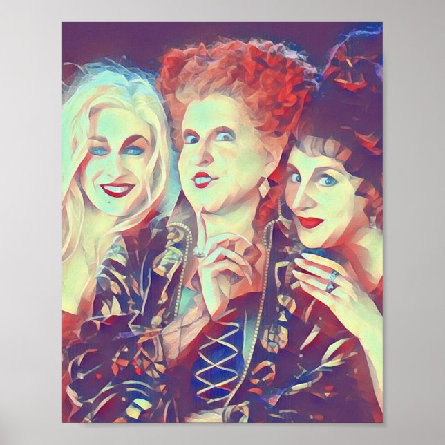 Sanderson Sisters Art Deco Print (Front)