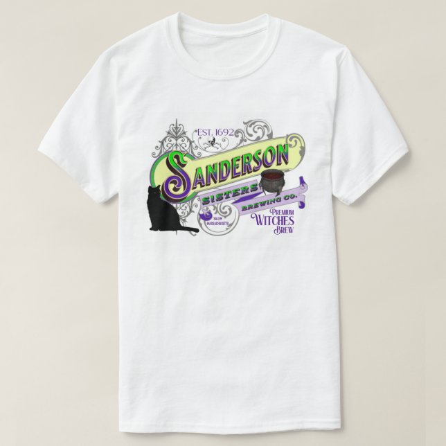 Sanderson Sisters Brewing Co. T-shirt (Design Front)