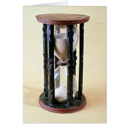 Sandglass, 17th century cards (Front)