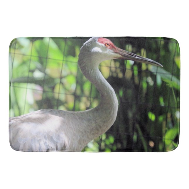 Sandhill crane bath mat (Front)