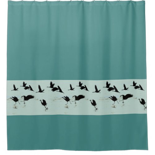 Sandhill Crane Bird Animal Wildlife Shower Curtain