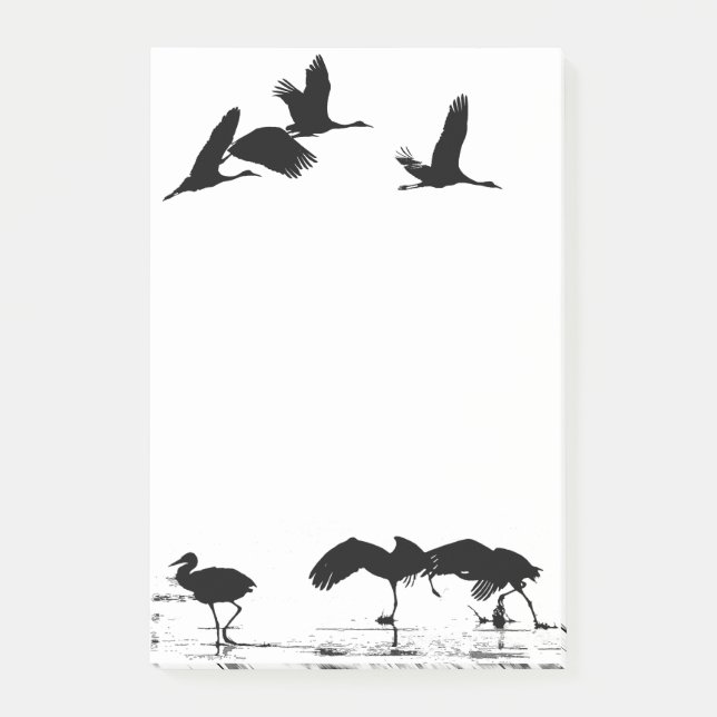 Sandhill Crane Bird Wildlife Animals Post-it Notes (Front)