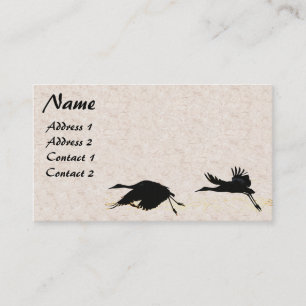 Sandhill Crane Bird Wildlife Flying Business Cards